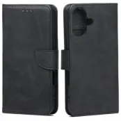 Marv iPhone 17 Plånboksfodral Läder - Svart
