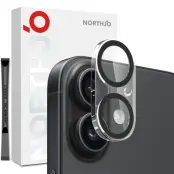 Northjo iPhone 17 Härdat Glas Kameralinsskydd 3D - Svart