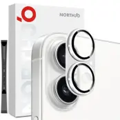 NORTHJO iPhone 17 Kameralinsskydd Härdat Glas - Silver