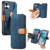 Plånboksfodral För iPhone 17 Armband Kickstand - Blå
