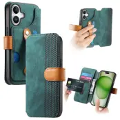 Plånboksfodral För iPhone 17 Armband Kickstand - Grön