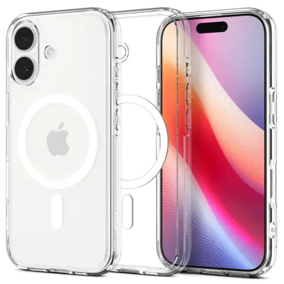 Spigen Mobilskal till iPhone 17 Magsafe Ultra Hybrid - Clear/Vit
