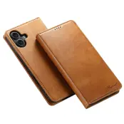 SUTENI iPhone 17 Plånboksfodral PU Läder - Khaki