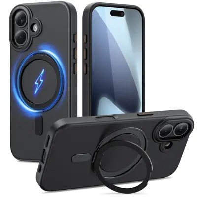 Tech-Protect iPhone 17 Mobilskal Magsafe Kickstand - Svart