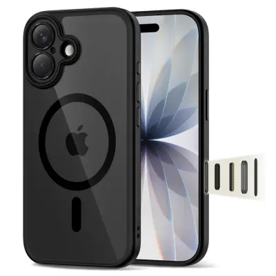 Tech-Protect Mobilskal till iPhone 17 Magsafe Peak - Svart/Clear