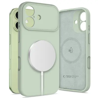 Tech-Protect Mobilskal till iPhone 17 Magsafe Silikon - Sage