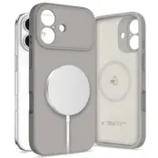 Tech-Protect iPhone 17 Mobilskal Magsafe Silikon - Stone Grå