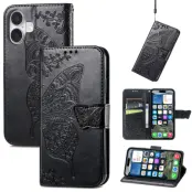 Trolsk Plånboksfodral med Fjäril (iPhone 17) - Svart