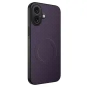 WANLONFENG iPhone 17 Mobilskal MagSafe Carbon Fiber TQ - Lila
