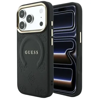 Guess Mobilskal För iPhone 18 Pro Max/17 Pro Max Magsafe Saffiano Peony