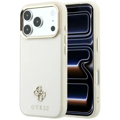 Guess Mobilskal För iPhone 18 Pro Max/17 Pro Max Magsafe Saffiano Small 4G Logo