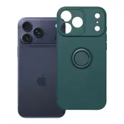 Mobilskal för iPhone 18 Pro Max Silikon Ring Edge - Grön