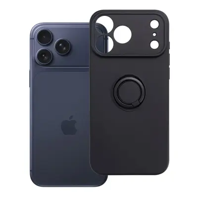 Mobilskal för iPhone 18 Pro Max Silikon Ring - Svart