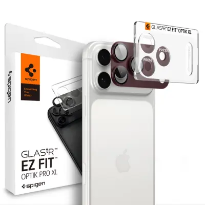 Spigen Härdat Glas Kameralinsskydd För iPhone 18 Pro Max EZ Fit Optik Pro XL