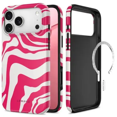 Tech-Protect Mobilskal För iPhone 18 Pro Max Magsafe Lamano - Flamingo Bloom