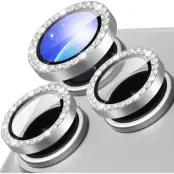 Trolsk Kameraskydd Glitter (iPhone 18 Pro Max) - Silver