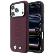 BMW Mobilskal För iPhone 18 Pro/17 Pro Magsafe M Blue Perfo - Burgundy