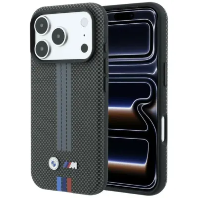 BMW Mobilskal För iPhone 18 Pro/17 Pro Magsafe M Quadrille Kevlar Tricolor