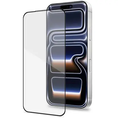 Celly Härdat Glas Skärmskydd för iPhone 18 Pro/17 Pro Full Glass