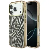 Guess Mobilskal För iPhone 18 Pro/17 Pro Magsafe IML Zebra Glitter