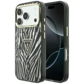 Guess Mobilskal För iPhone 18 Pro/17 Pro Magsafe IML Zebra Glitter