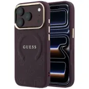 Guess Mobilskal För iPhone 18 Pro/17 Pro Magsafe Saffiano Peony&Ring