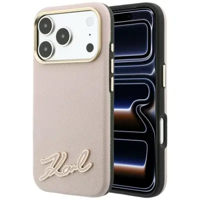 Karl Lagerfeld Mobilskal För iPhone 18 Pro/17 Pro Magsafe Grained Resin