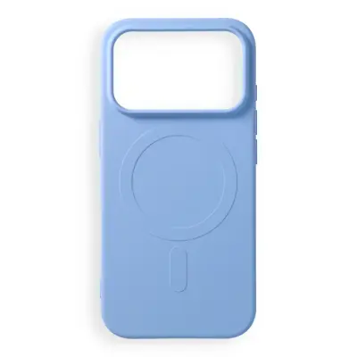 Mobilskal för iPhone 18 Pro Magsafe Silikon Big Hole - Ljusblå