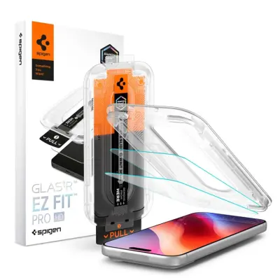 Spigen [2-Pack] Härdat Glas Skärmskydd För iPhone 18 Pro/17 Pro/17/16 Pro