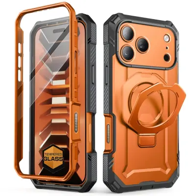 SupCase Mobilskal För iPhone 18 Pro/17 Pro Magsafe Grip Pro - Coral