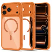 Tech-Protect Mobilskal För iPhone 18 Pro Magsafe Magpeak - Cosmic Orange/Clear