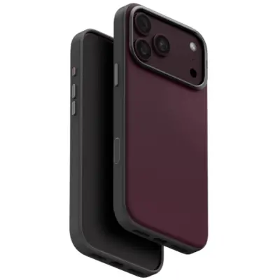 UNIQ Mobilskal För iPhone 18 Pro/17 Pro Lyden DS Magclick - Burgundy
