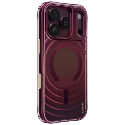 Uniq Mobilskal för iPhone 18 Pro/17 Pro MagSafe Magnetic Coehl Vela - Burgundy