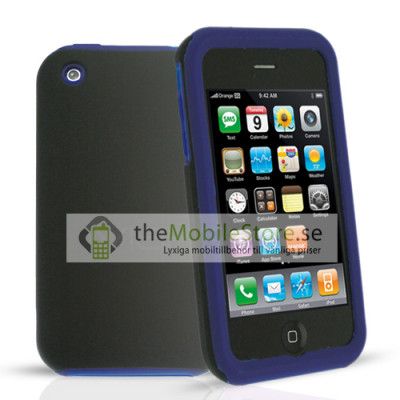 Combo Skal till APPLE iPHONE 3GS (MÖRK BLÅ)