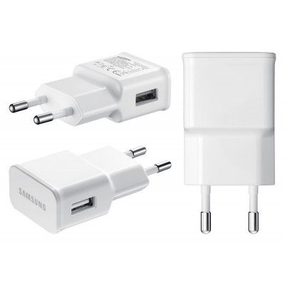 GENUINE Samsung Adapter till USB från väggkontakt - EU - ViT