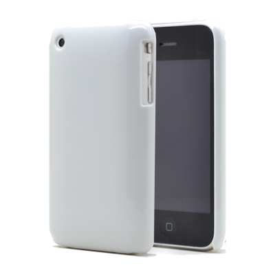 Shiny baksideskal till iPhone 3gs Vit