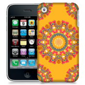 Skal till Apple iPhone 3GS - Blommigt mönster - Orange