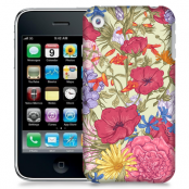 Skal till Apple iPhone 3GS - Blommor - Beige