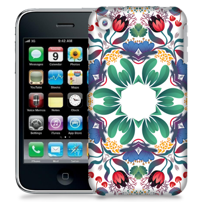 Skal till Apple iPhone 3GS - Blommor Pentagon