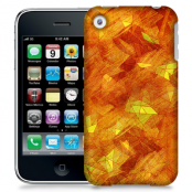 Skal till Apple iPhone 3GS - Borstat - Röd/Orange