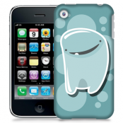 Skal till Apple iPhone 3GS - Bubbelmonster - Blå