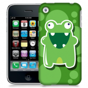 Skal till Apple iPhone 3GS - Bubbelmonster Groda - Grön