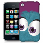 Skal till Apple iPhone 3GS - Fuzzy monster - Blå