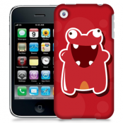 Skal till Apple iPhone 3GS - Glatt Bubbelmonster - Röd