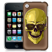 Skal till Apple iPhone 3GS - Hipster Skull Brun
