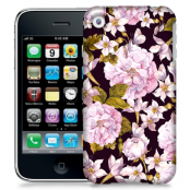 Skal till Apple iPhone 3GS - Hortensia - Svart