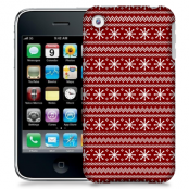 Skal till Apple iPhone 3GS - Juldekor - Röd/Vit