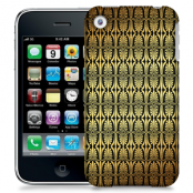 Skal till Apple iPhone 3GS - Mönster - Guld/Svart