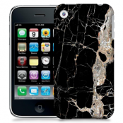 Skal till Apple iPhone 3GS - Marble - Svart