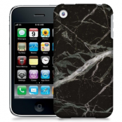 Skal till Apple iPhone 3GS - Marble - Svart